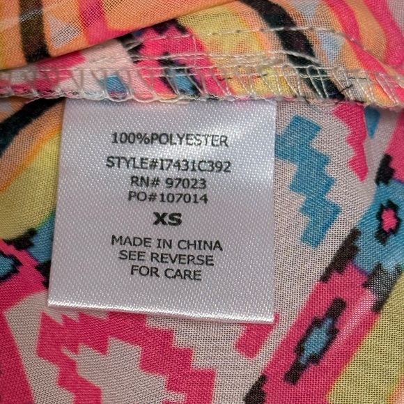 Miken Swimsuit CoverUp with Neon colors - Picture 6 of 7